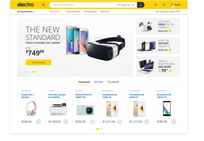 Electro Electronics Store WooCommerce Theme Download